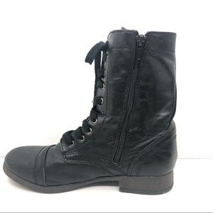 kohls black combat boots